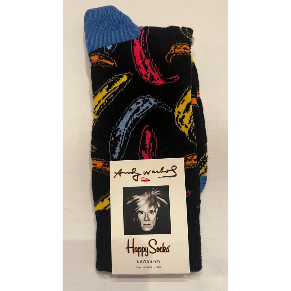 Happy Socks Andy Warhol Black Unisex Banana
